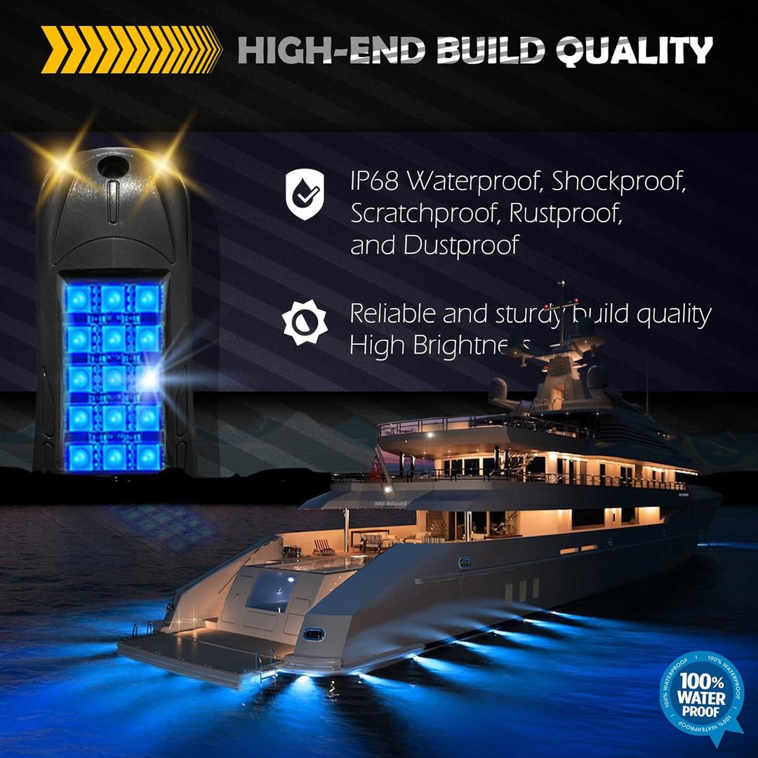 3 RGB - LED Rock lights- 6 Pods  with Bluetooth, Multifunction Neon Underglow - Image 2