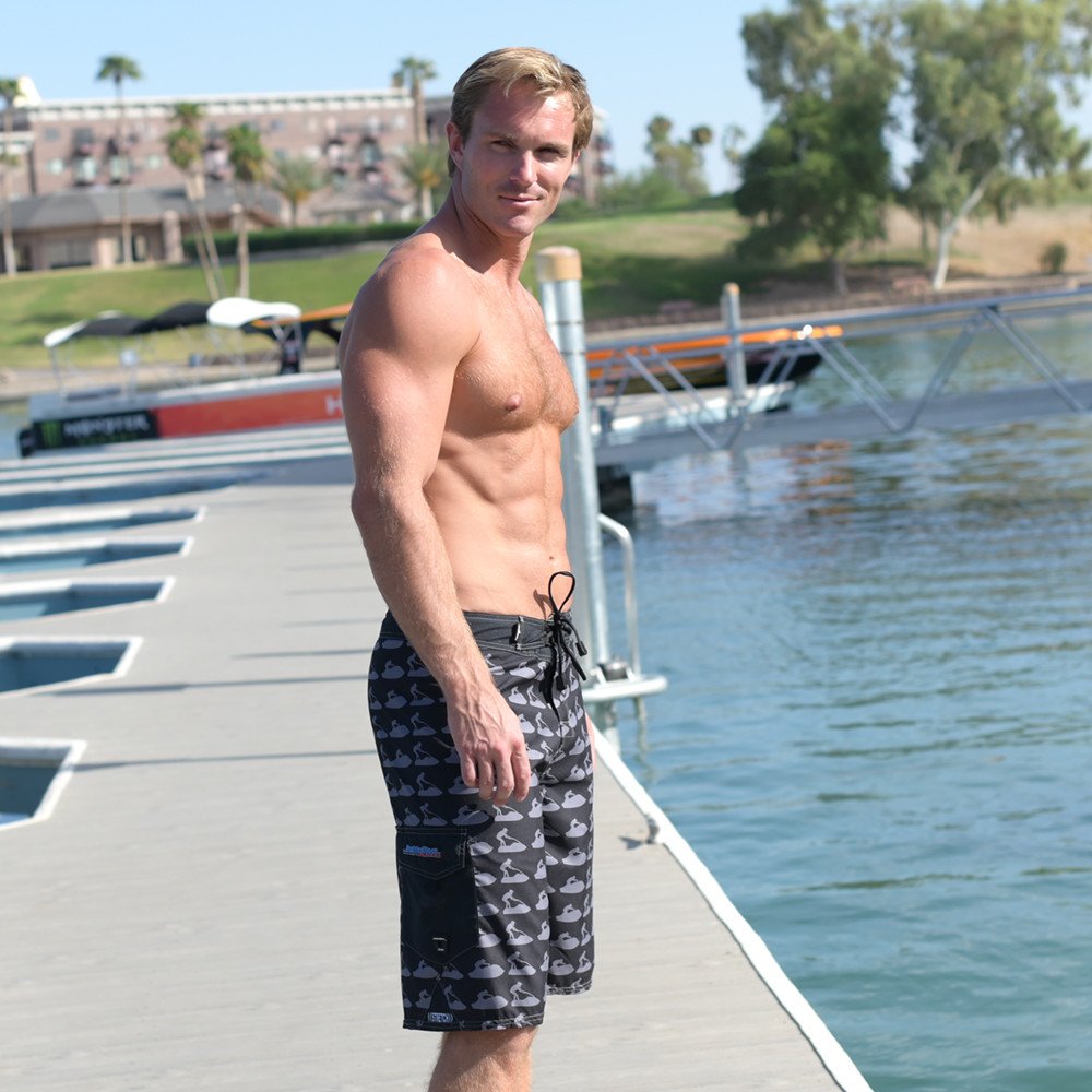 3 Jettribe Laguna Men's Board Shorts (Black) - Image 3