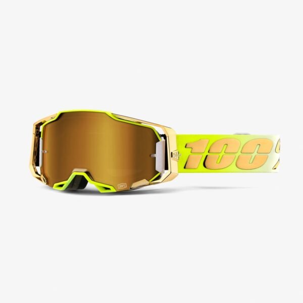 100 % Armega goggle feelgood true gold mirror lens | Clear Lens | - Image 4
