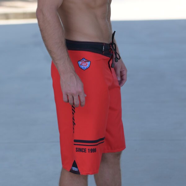 Jettribe Team Rider Men's Board Shorts | Red | Cargo Pocket - Image 3