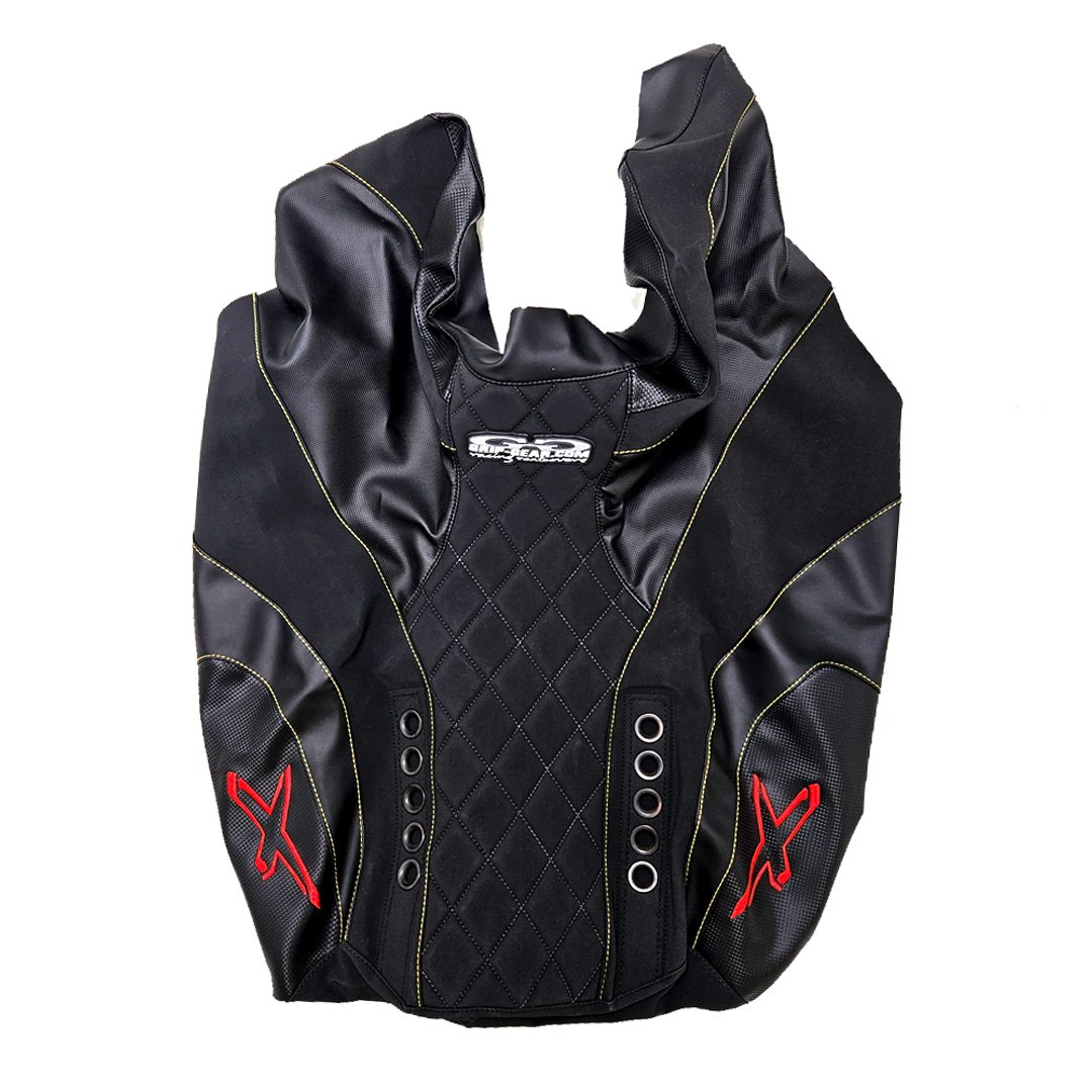 3 Seadoo RXP- X 21+ Grip Gear Seat cover with backrest Yellow/Black - Image 5