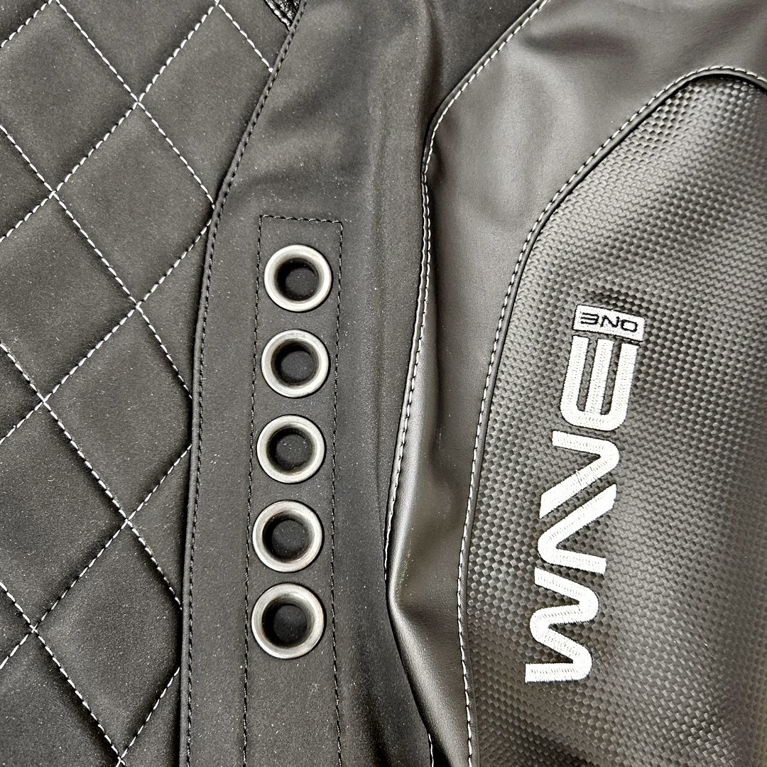 3 Seadoo RXPX 21+  Grip Gear Wave one Seat cover with backrest  Black/ Grey - Image 3