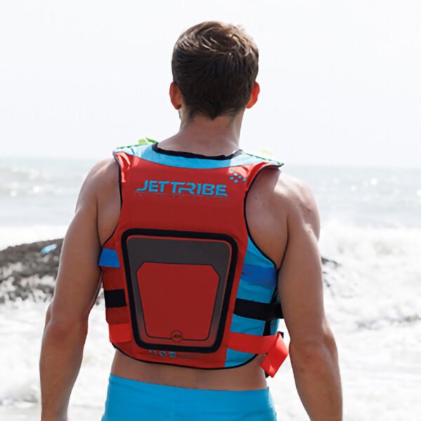 JETTRIBE RS-25P Side Entry Impact Vest (Red/Aqua) - Image 4