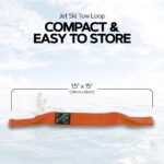 Jettribe Jet Ski Tow Loop | Bow Tow Strap | Easy Quick Connect (Orange) - Image 4