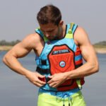 JETTRIBE RS-25P Side Entry Impact Vest (Red/Aqua) - Image 2
