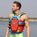 JETTRIBE RS-25P Side Entry Impact Vest (Red/Aqua)