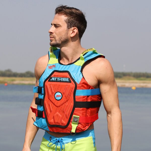 JETTRIBE RS-25P Side Entry Impact Vest (Red/Aqua)